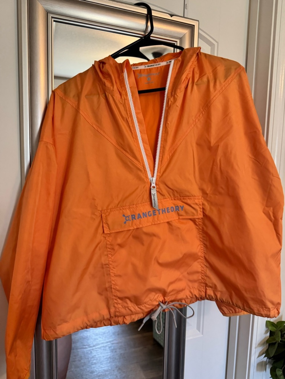 Orangetheory Orange Hooded Pullover Anorak